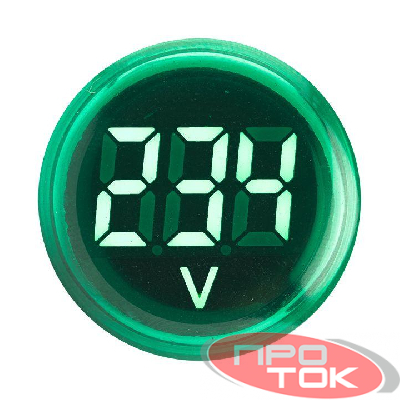 Индикатор значения напряжения ED16-22VD зел. PROxima EKF ed16-22vd-g
