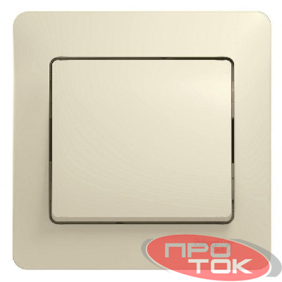 Выключатель 1-кл. СП Glossa 10А IP20 10AX в сборе беж. SchE GSL000212