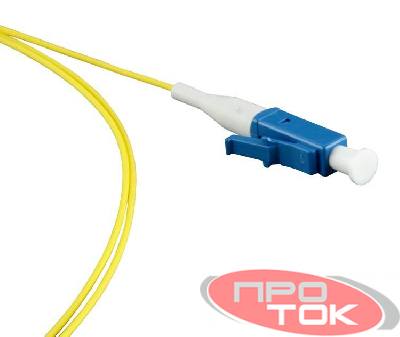 Пигтейл FPT-B9-9-LC/UR-1M-LSZH-YL волоконно-оптический SM 9/125 (OS2) LC/UPC 1м LSZH Hyperline 36771