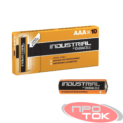 Элемент питания алкалиновый Industrial LR03 (карт. коробка 10шт) Duracell Б0032840