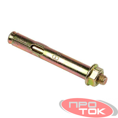 Болт анкерный с гайкой М8/10х50 EKF abgm10x50