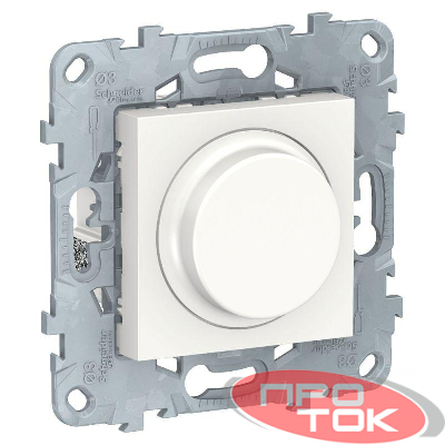 Светорегулятор UNICA NEW LED поворотно-нажимной универс. 5-200Вт бел. SchE NU551418
