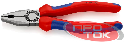 Плоскогубцы комбинированные L-180мм Knipex KN-0302180