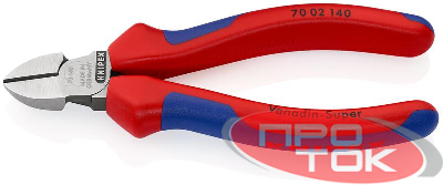 Бокорезы L-140мм твердость кромок 62 HRC черн. Knipex KN-7002140