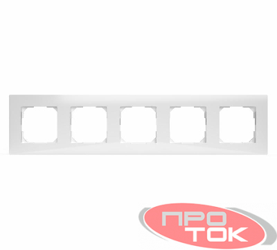 Рамка 5-м Pixel бел. TOKOV ELECTRIC TKE-PX-RM5-C01