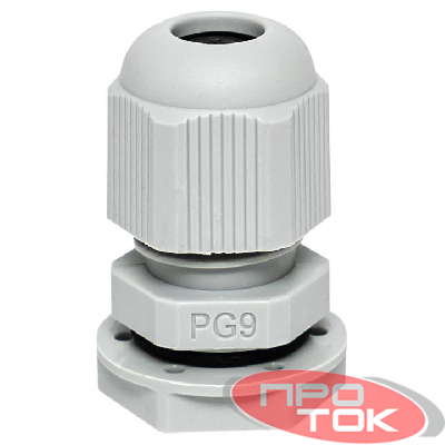 Сальник PG9 IP54 отв. d16мм провод d4-8мм (уп.4шт) PROxima EKF plc-pg-9-4-r