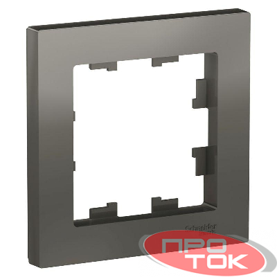 Рамка 1-м ATLAS DESIGN сталь SchE ATN000901