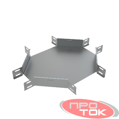 Ответвитель для лотка Х-образ. 300х50 сталь 1мм XD50-300 КМ LO0143