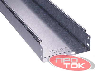 Лоток листовой неперфорированный 80х80 L3000 сталь 0.7мм DKC 35061