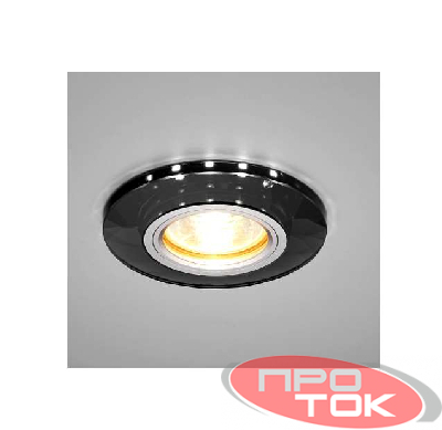 Светильник Bohemia LED 51 7 71 декор. огран. стекло со светодиод. подсвет. MR 16 черн. ИТАЛМАК IT8703