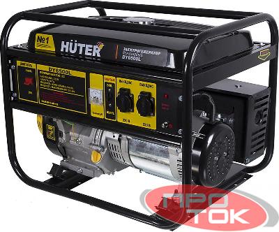 Бензогенератор DY6500L 1ф 5000Вт ручной стартер HUTER 64/1/6