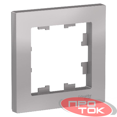 Рамка 1-м ATLAS DESIGN алюм. SchE ATN000301
