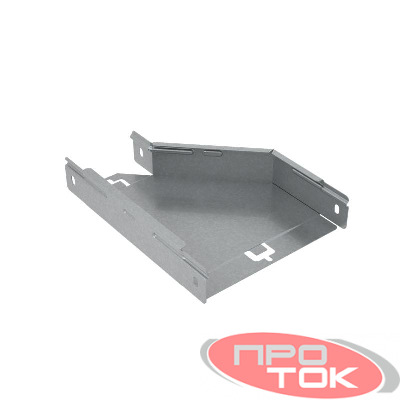 Переходник для лотка левый 50х50-100 сталь 1мм "ПЛЮС" PDplus50-50-100-L КМ PL0691