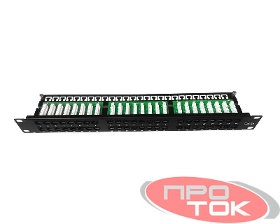 Патч-панель 19 1U кат.5E неэкранир. высокой плотности 48 порта RJ45 Krone IDC TOKOV ELECTRIC TKE-PP-5E-1U-48P-UTP