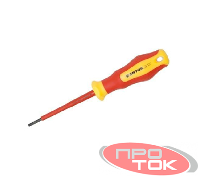 Отвертка 3.0х75мм 1000В SHTOK 09207