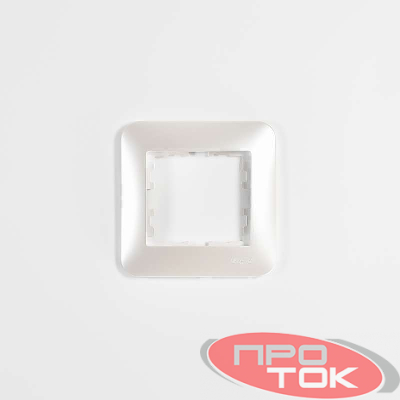 Рамка 1-м KARINA LIFE горизонт. жемчуж./бел. перламутр. LEZARD 708-3000-146