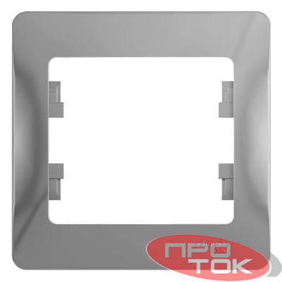 Рамка 1-м Glossa алюм. SchE GSL000301
