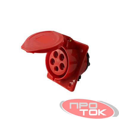 Розетка стационарная СП PPC 415 16А 5п 3Р+РЕ+N 380В IP44 Pro JazzWay 5072978