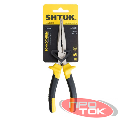 Тонкогубцы 1000В 210мм (08113) SHTOK 376282