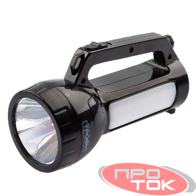 Фонарь-прожектор аккумуляторный PA-504 SMD LED 1Вт боков. светильник 24 SMD LED 2 режима 4 Трофи Б0042439