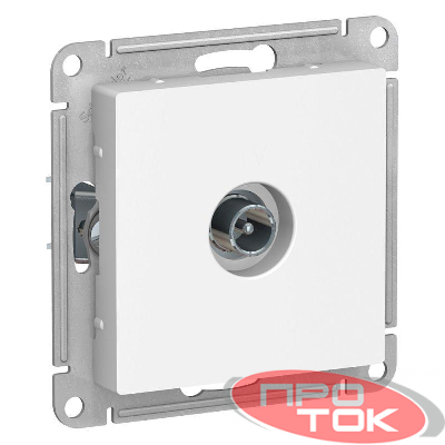 Механизм розетки TV ATLAS DESIGN оконечный 1DB бел. SchE ATN000191