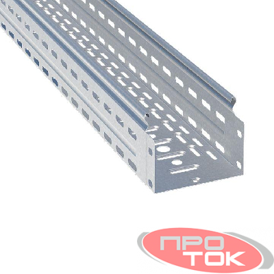 Лоток листовой перфорированный 100х200 L3000 0.8мм EKF L10020001