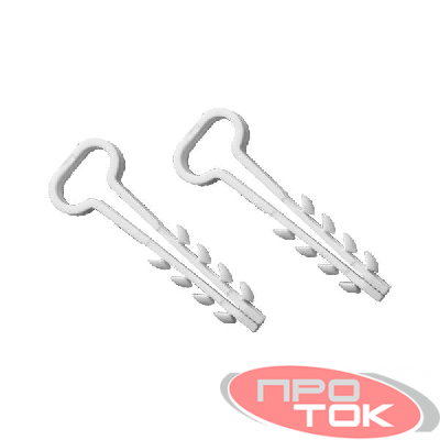 Дюбель-хомут для плоского кабеля 6-12мм бел. (уп.100шт) TOKOV ELECTRIC TKE-DH-6-12-PK-C01
