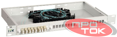 Кросс укомплектованный 1U LC (duplex) 4 порта (OM4) ITK FOBX24-1U-4LCUD04