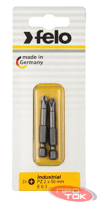 Бита крестовая PZ 1х50 Industrial (блист.2шт) FELO 03101536
