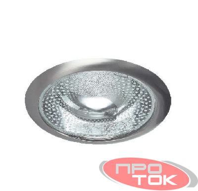 Светильник Downlight 226 03 06 2х26Вт E27 кругл. встраив. для компакт. люминисц. лампы со стеклом никель ИТАЛМАК IT8145