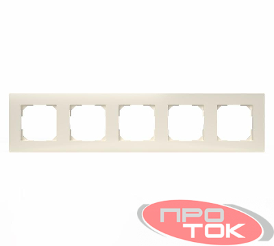 Рамка 5-м Pixel беж. TOKOV ELECTRIC TKE-PX-RM5-C02
