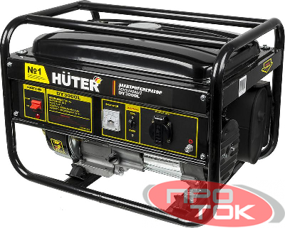 Бензогенератор DY3000L 1ф 2500Вт ручной стартер HUTER 64/1/4