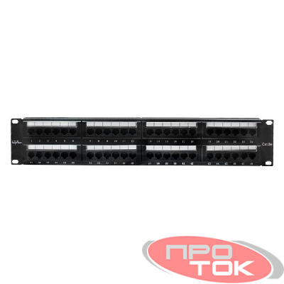 Патч-панель UTP 48хRJ-45 кат.5E 2U 19дюйм SUPRLAN 10-0405