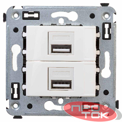 Устройство зарядное USB СП Avanti "Белое облако" DKC 4400543