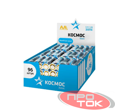 Элемент питания алкалиновый LR6 (уп.96шт) Космос KOCLR6_96BOX