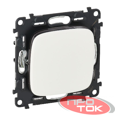 Механизм выключателя 1-кл. СП Valena Allure 10А IP20 250В 10АХ с лиц. панелью безвинт. зажимы бел. Leg 752701