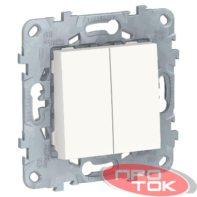 Выключатель 2-кл. UNICA NEW (сх.5) 10AX 250В бел. SchE NU521118
