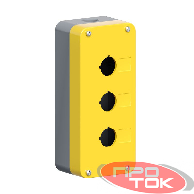 Корпус под кнопочный пост 3 места DKC MC03