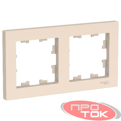 Рамка 2-м ATLAS DESIGN универс. беж. SchE ATN000202