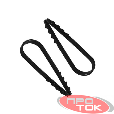Дюбель-хомут для круглого кабеля 11-18мм черн. (уп.100шт) TOKOV ELECTRIC TKE-DH-11-18-C05