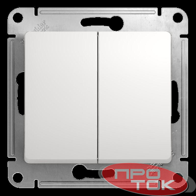 Механизм переключателя 2-кл. СП Glossa сх.6 10AX бел. SchE GSL000165