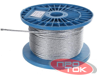 Трос стальной DIN 3055 4мм (уп.200м) Промрукав PR08.3825