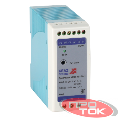 Блок питания OptiPower MDR-40-24-1 КЭАЗ 284540