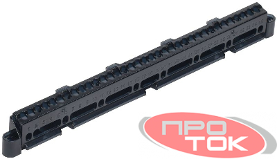 Суппорт для шин в корп. (ширина 12 мод.) TEKFOR IEK TF-KP00D-S-12