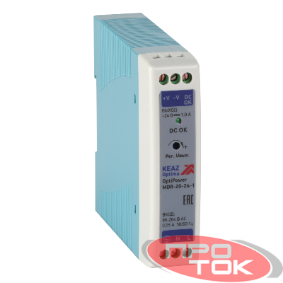 Блок питания OptiPower MDR-20-24-1 КЭАЗ 284539