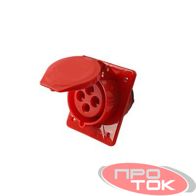 Розетка стационарная СП PPC 424 32А 4п 3Р+РЕ 380В IP44 Pro JazzWay 5073012