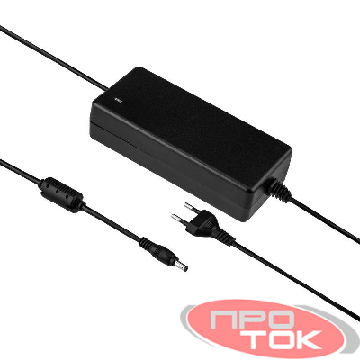 Источник питания 110-220В AC/12В DC 4.5А 50Вт с DC разъемом подключения 5.5х2.1 без влагозащ. IP23 Rexant 200-050-3