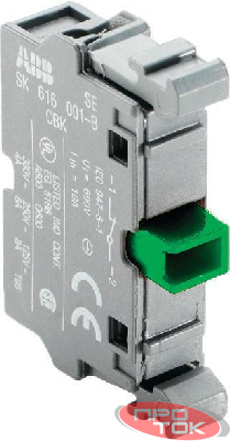 Блок контактов MCB-10 фронт. монтаж 1НО ABB 1SFA611610R1001