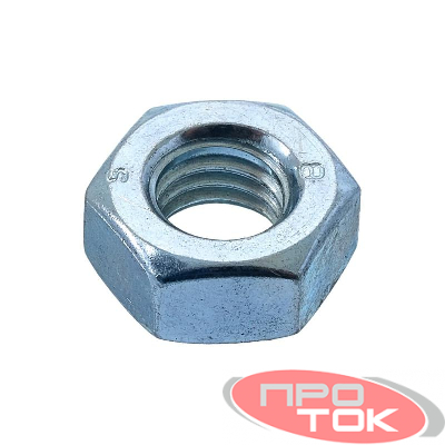 Гайка М10 DIN 934 цинк (уп.50шт) (кор.) СТРОЙМЕТИЗ UTORM3030063