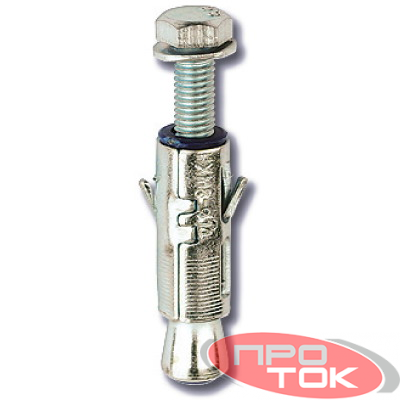 Анкер забивной М8 усил. с болтом (уп.25шт) DKC CM460850